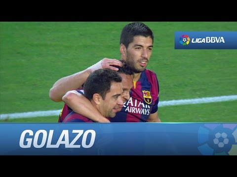 Golazo de Suárez (5-0) tras una gran jugada colectiva en el FC Barcelona - Getafe CF