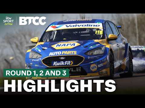RACE HIGHLIGHTS: Rd 1,2 & 3 @ Donington Park | ITV Sport x BTCC 2026