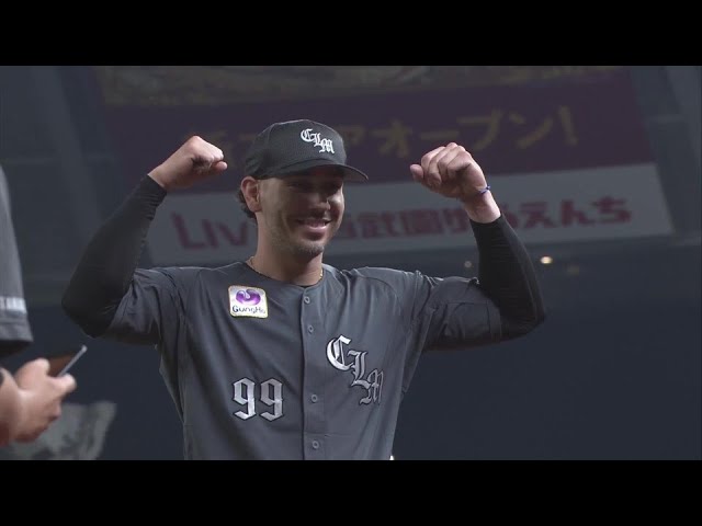 マリーンズ・ソト選手ヒーローインタビュー 7月5日 埼玉西武ライオンズ 対 千葉ロッテマリーンズ