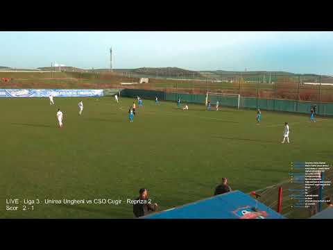 LIVE - Liga 3 - Unirea Ungheni vs CSO Cugir - Repriza 2b