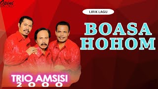 Download lagu Trio Amsisi 2000 - Boasa hohom (Video Lirik) mp3