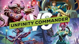 Magar, Rex Nebula, Monoxa, Myra | Unfinity Commander Gameplay