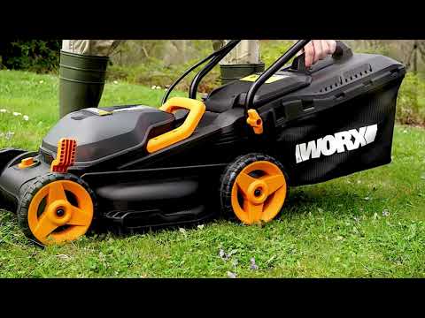 Lawn Mower 34cm & Grass Trimmer  25cm Twin Pack - 20V - Worx