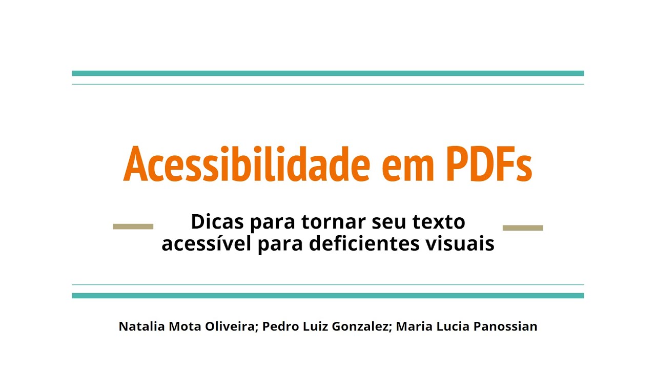 Acessibilidade em PDFs - TUTORIAL - Parte 2 - Descrição de imagens