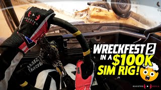 WRECKFEST 2 in a $100K SIM RIG!