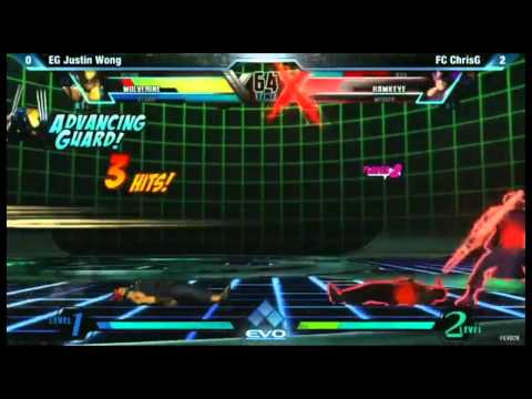 Evolution 2012 UMVC3 - TOP 8 Losers Bracket - EG Justin Wong Vs FC ChrisG
