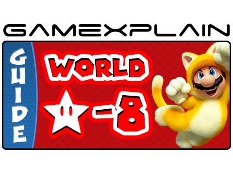 Super Mario 3D World - World Star-8 Green Stars & Stamp Locations Guide & Walkthrough