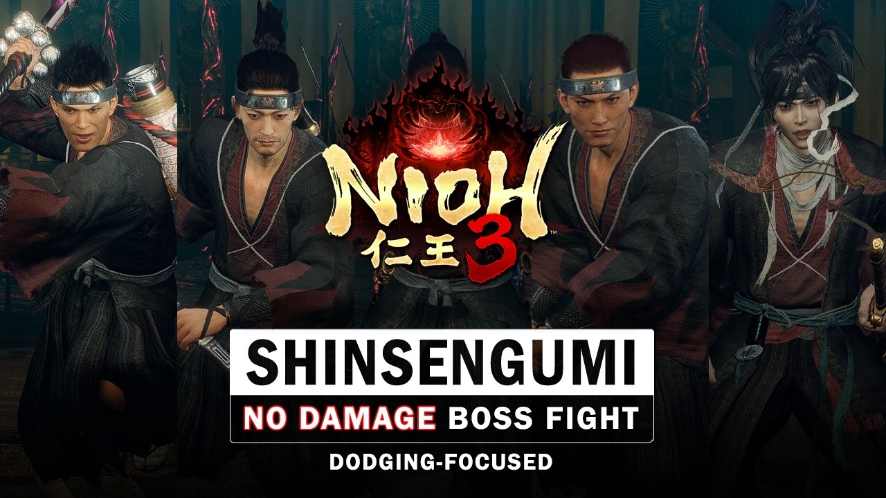 Nioh 3 - Shinsengumi Best of Five Boss Fight (No Damage)