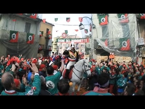 Pifferi, Generale ed Abbà al Borghetto 26 febbraio - 4K 360° - Carnevale Ivrea 2017