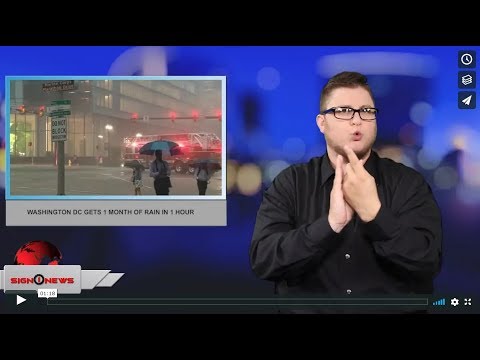 Washington DC gets 1 month of rain in 1 hour (ASL - 7.9.19)