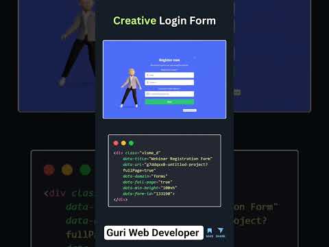 login page design #coding #javascript #html #css #programming #python #webdesign #shorts #viralvideo