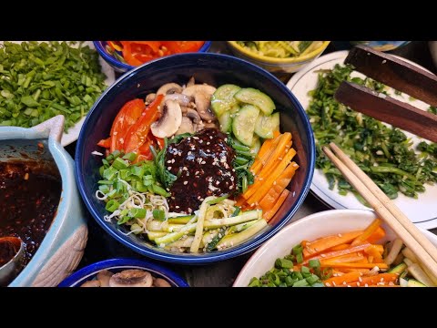 BIBIMBAP! | KOREAN RICE BOWL | VEG KOREAN BIBIMBAP RECIPE #vegan #foodzeee