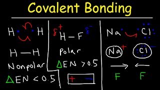 Polar Covalent Bonds and Nonpolar Covalent bonds, Ionic Bonding - Types of Chemical Bonds