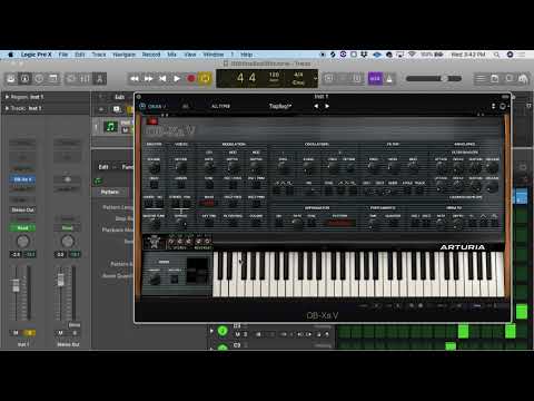 Logic step sequence and Arturia OB Xa V