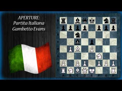 Aperture di Scacchi 21 - Partita Italiana - Giuoco Piano, Variante Greco, Gambetto Evans