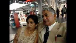 preview picture of video 'Aruna & Hari Sharma flying Swiss Air from Bucharest Otopeni to Zürich July 6th, 2012.mov'