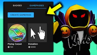 How To MAKE a GAMEPASS on ROBLOX (2023) - Make A Roblox Gamepass