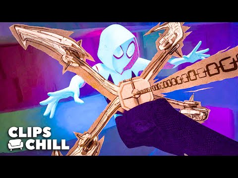 Spider-Man 2099 & Spider-Gwen Fight Vulture | Spider-Man: Across the Spider-Verse