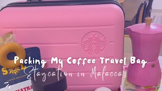 Organize Coffee Travel Bag for Staycation in Malacca | Nescafe Dolce Gusto x Starbucks #shopeefinds