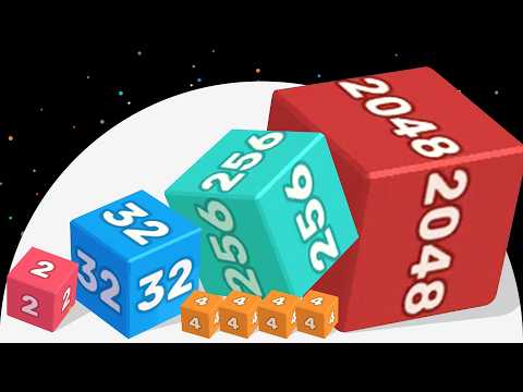 Max Level NumberBlocks! - CHAIN CUBE 2048 (Satisfying Mobile Games) @gameluctus