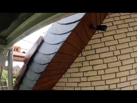 Schiefer Schuppen und Ortgang - Teil 11 - Biberschwanzdach Ibbenbüren