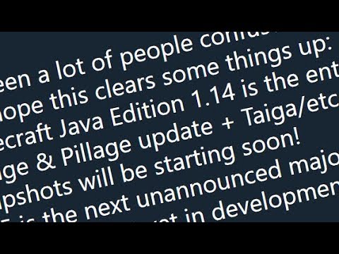 Minecraft News: Village & Pillage Update Is 1.14, Not 