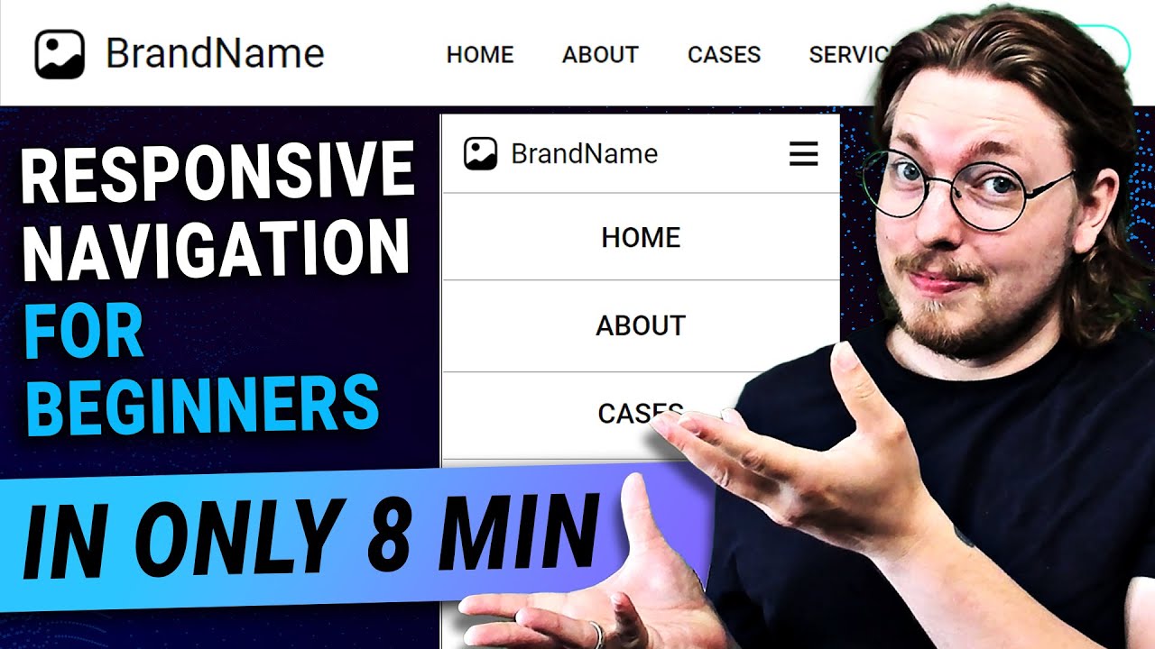 How to Create a Responsive Navigation Bar for Beginners | Responsive Menu | HTML \u0026 CSS Quick Tips