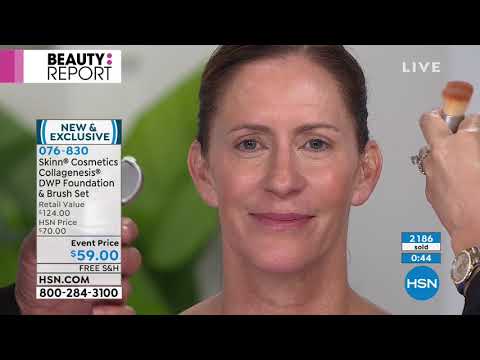 Skinn Cosmetics CollagenesisDWP Fair Foundation and Brus...