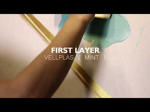 MacoAvell - Vellplas Matte Marmorino Gold Lining Effect