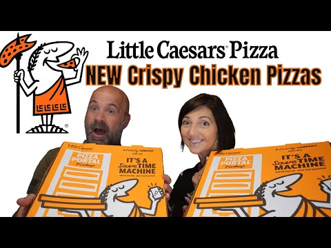 Little Caesar's 4 NEW Crispy Chicken Pizzas