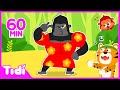 Gorilla Family Song +more 60M | Funny Silly Animal Song | Nursery Rhymes & Kids Songs