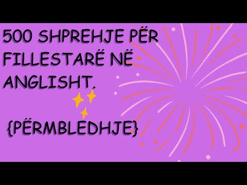 500 shprehje për fillestarë në anglisht. {Përmbledhje}