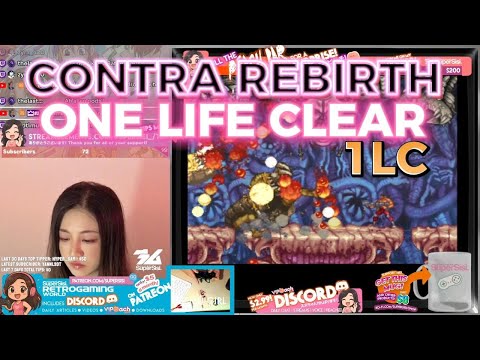 Contra Rebith ONE LIFE CLEAR | Nintendo Wii | Default Difficulty | Contra Queen SuperSisi plays!