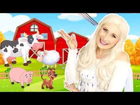 FROZEN Elsa Old MacDonald Had a Farm | Princess Playhouse Nursery Rhymes and Kids Songs