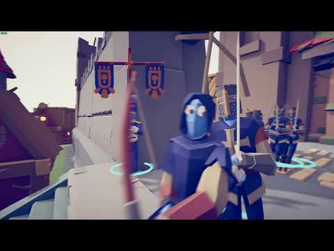 I played TABS and did a castle siege and a D-Day