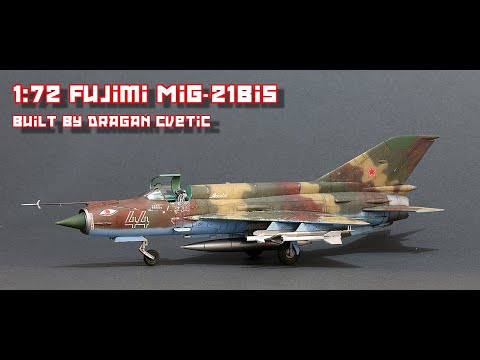 MiG-21Bis Soviet VVS 1/72 Fujimi Plastic Model Full Video Build