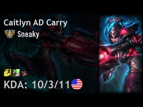 Caitlyn AD Carry vs Jhin - Sneaky - NA Challenger Patch 6.20