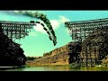 Train Falls Of Wrecked Bridge Lone Ranger Final Scene