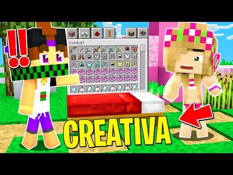 La RAGAZZA GIOCA UNA BEDWARS IN CREATIVA - Minecraft ITA