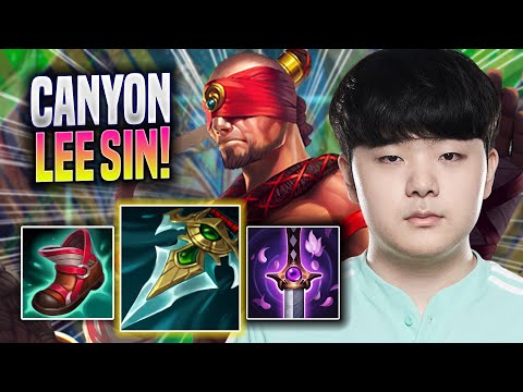 CANYON TRIES NEW LEE SIN BUILD! - DK Canyon Plays Lee Sin JUNGLE vs Nidalee! | Season 2022