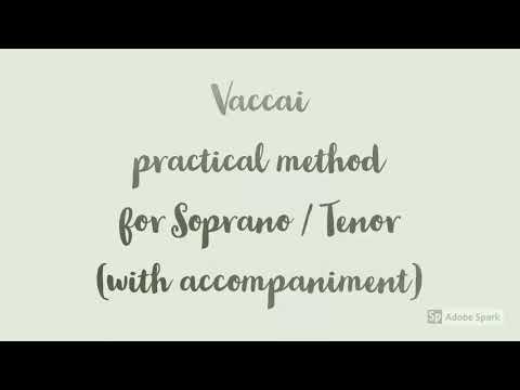 Vaccai no.2 accompaniment for tenor & soprano with vocal guide