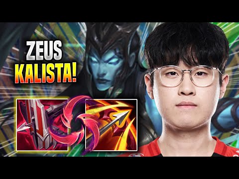 ZEUS TRIES NEW META KALISTA TOP! - T1 Zeus Plays Kalista TOP vs Jayce! | Season 2022