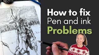 How to Fix Pen and Ink Problems | Overlaps and Edges in Illustrations