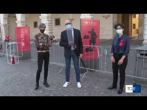 Popsophia 2021 - Lucrezia Ercoli e Fabio Cantelli Anibaldi in collegamento per il Tgr Marche.