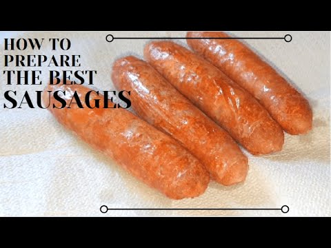 How To Cook Sausages - Boil n Burn Method - Super Results - Sausage Recipe