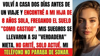 Mi hija de 8 años quedó sola fregando el suelo mientras llevaban a su “verdadera” nieta a pasear.