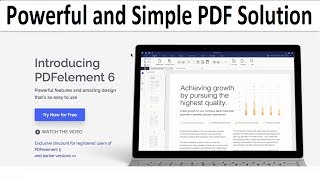 Powerful and Simple PDF Solution - PDFelement 6.1