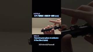 Download lagu 【Piccolo】Concerto pour piano et orchestre G-Dur Mov.1 (solo) / M.Ravel【演奏してみた】#Shorts mp3