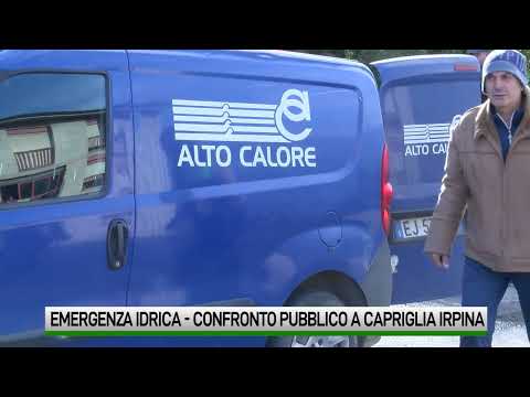 Emergenza idrica. Confronto pubblico a Capriglia Irpina