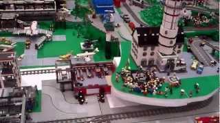 preview picture of video 'Lego-Stadt im Elsterforum mit Gebäuden aus Gera'